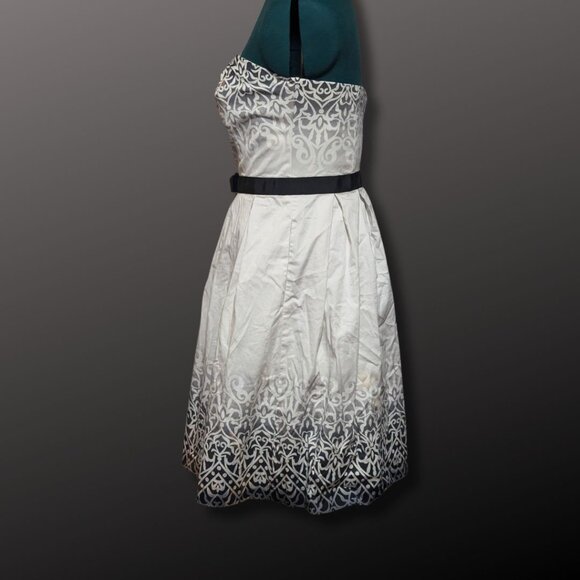 Stunning White House Black Market Strap;less Day Dress sz 14 - Picture 2 of 9